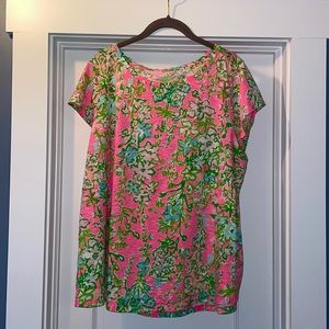 Lilly Pulitzer Betsey Top XL Southern Charm